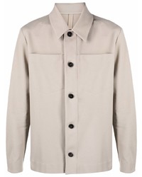 Camicia giacca beige di Harris Wharf London