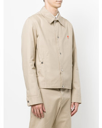 Camicia giacca beige di AMI Alexandre Mattiussi