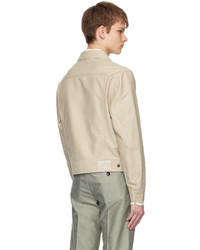 Camicia giacca beige di Tom Ford