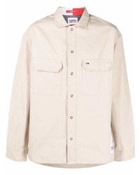 Camicia giacca beige di Tommy Jeans
