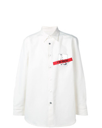 Camicia giacca bianca di Raf Simons