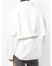 Camicia giacca bianca di Jil Sander