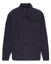 Camicia giacca blu scuro di A.P.C.