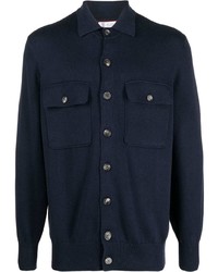 Camicia giacca blu scuro di Brunello Cucinelli