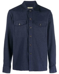 Camicia giacca blu scuro di Corneliani