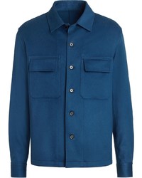 Camicia giacca blu scuro di Ermenegildo Zegna