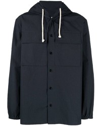 Camicia giacca blu scuro di Jil Sander