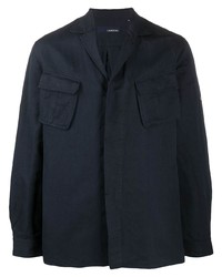 Camicia giacca blu scuro di Lardini