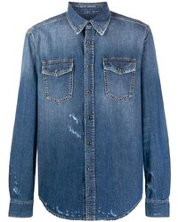 Camicia giacca blu di Givenchy
