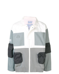Camicia giacca di cotone stampata grigia di C2h4