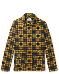 Camicia giacca di flanella a quadri gialla di Freemans Sporting Club