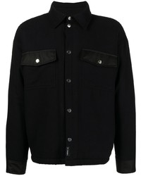 Camicia giacca di flanella nera di Gmbh
