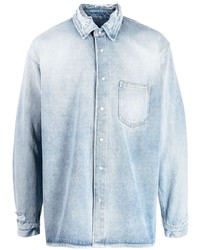 Camicia giacca di jeans azzurra di Martine Rose