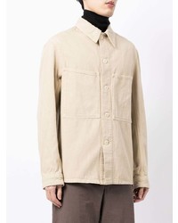 Camicia giacca di jeans beige di Lemaire