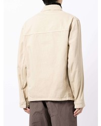 Camicia giacca di jeans beige di Lemaire
