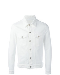 Camicia giacca di jeans bianca