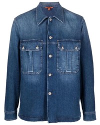 Camicia giacca di jeans blu scuro di Barena
