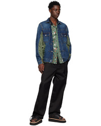 Camicia giacca di jeans blu scuro di Sacai