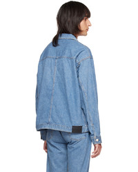 Camicia giacca di jeans blu scuro di Jieda