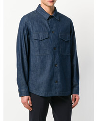 Camicia giacca di jeans blu scuro di Ps By Paul Smith