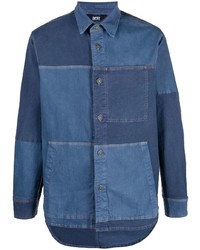 Camicia giacca di jeans blu scuro di Diesel