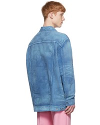 Camicia giacca di jeans blu di We11done