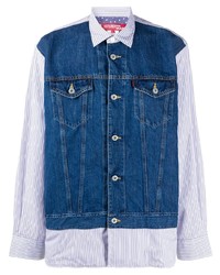 Camicia giacca di jeans blu di Junya Watanabe Man X Levi's