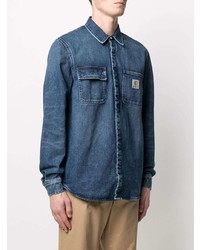 Camicia giacca di jeans blu di Carhartt WIP
