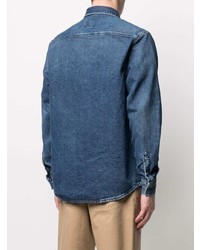 Camicia giacca di jeans blu di Carhartt WIP