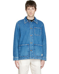 Camicia giacca di jeans blu di Nudie Jeans