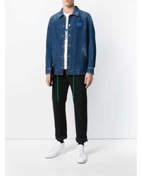Camicia giacca di jeans blu di Kenzo