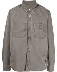Camicia giacca di jeans grigia di Carhartt WIP
