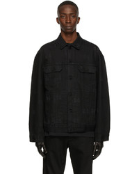Camicia giacca di jeans nera di 44 label group