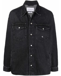 Camicia giacca di jeans nera di Calvin Klein Jeans