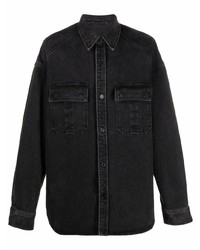 Camicia giacca di jeans nera di Juun.J