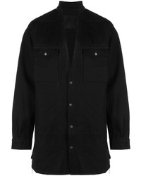 Camicia giacca di jeans nera di Rick Owens
