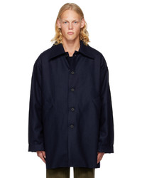 Camicia giacca di lana blu scuro di Camiel Fortgens
