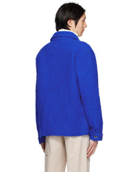 Camicia giacca di lana blu di Nn07