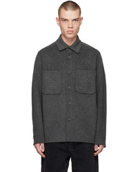 Camicia giacca di lana grigia di Axel Arigato