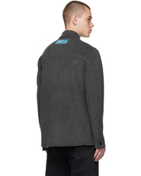 Camicia giacca di lana grigia di Axel Arigato