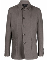 Camicia giacca di lana grigia di Masnada