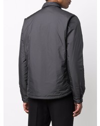 Camicia giacca di lana grigio scuro di Woolrich