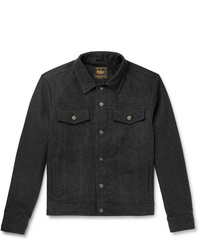 Camicia giacca di lana grigio scuro di Golden Bear