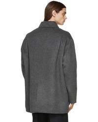 Camicia giacca di lana grigio scuro di Acne Studios