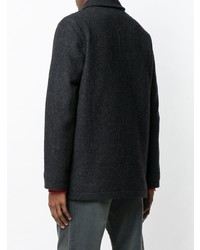 Camicia giacca di lana grigio scuro di YMC