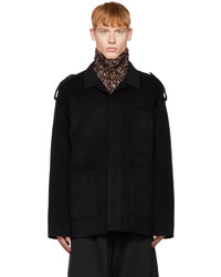 Camicia giacca di lana nera di Acne Studios