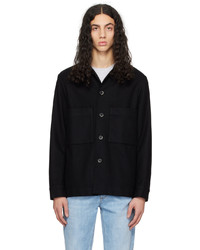 Camicia giacca di lana nera di Barena