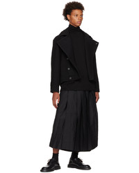Camicia giacca di lana nera di Jan Jan Van Essche