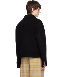 Camicia giacca di lana nera di Axel Arigato