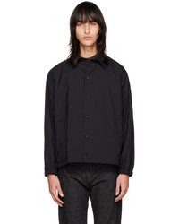 Camicia giacca di lana nera di Comme des Garcons Homme